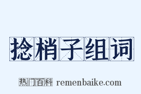 捻梢子组词是什么意思的图片